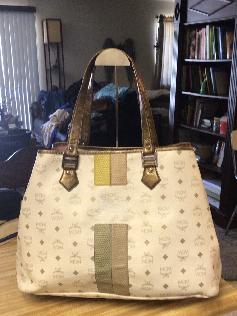 MCM Leather Tote Bag
